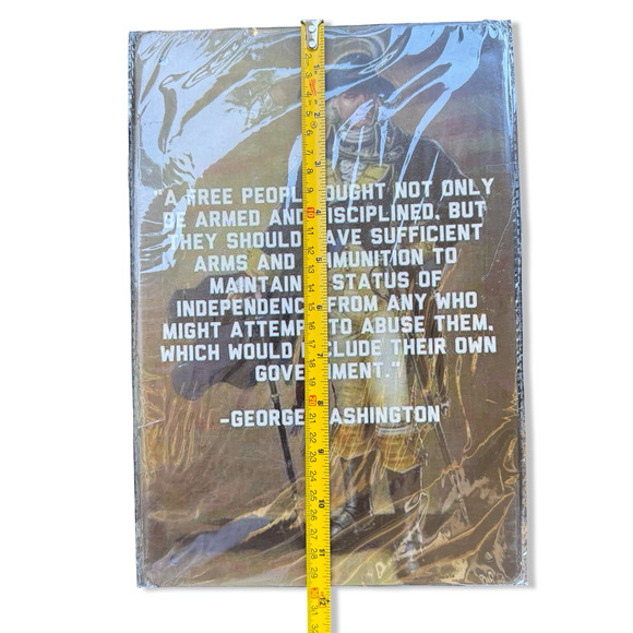 George Washington Quote Metal Sign 11.75x8 Patriotic Rustic Wall Decor Sealed - Picture 5 of 5